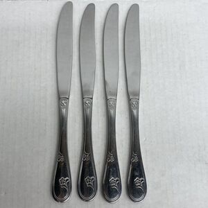 Northland Oneida Devon Lot Of 4 Table Butter Knives Stainless Korea Flatware